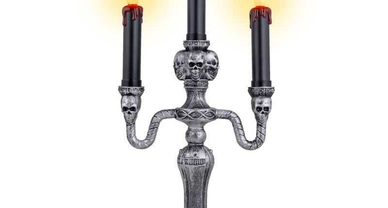 Funny Fashion Halloween kandelaar met 3 led kaarsen