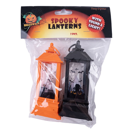 Funny Fashion Halloween windlichten 2 stuks