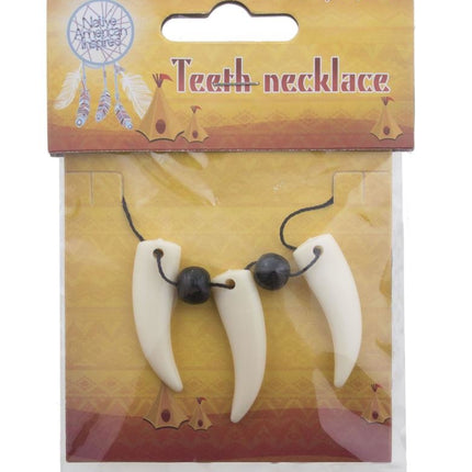 Funny Fashion Halsketting met nep  tanden
