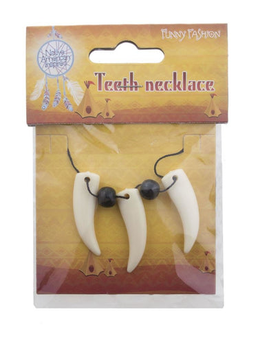 Funny Fashion Halsketting met nep  tanden