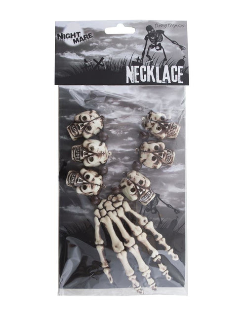 Funny Fashion Halsketting met schedeltjes en handje