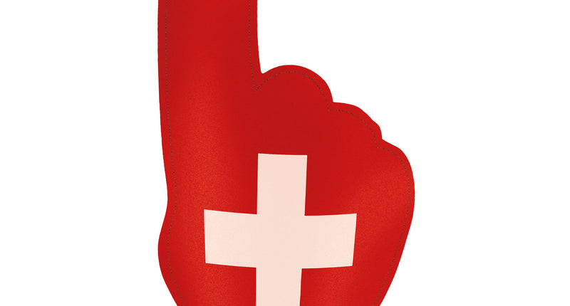 Funny Fashion Hand Zwitserland foam