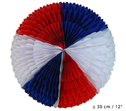 Funny Fashion Hangdeco rood wit blauw 30cm