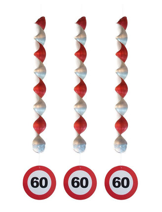 Funny Fashion Hangdecoratie 60 jaar versiering verkeersbord