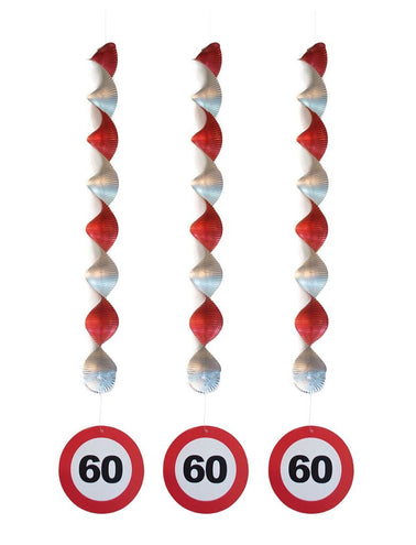 Funny Fashion Hangdecoratie 60 jaar versiering verkeersbord