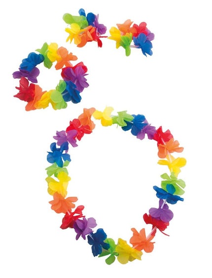 Funny Fashion Hawaii bloemen verkleedset