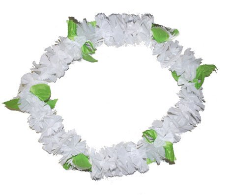 Funny Fashion Hawaii bloemenkrans wit