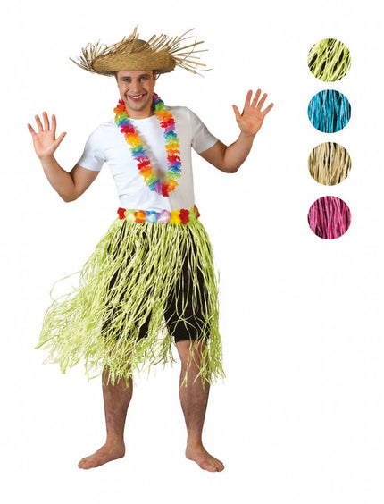 Funny Fashion Hawaii rok Alana  kleur groen 82cm