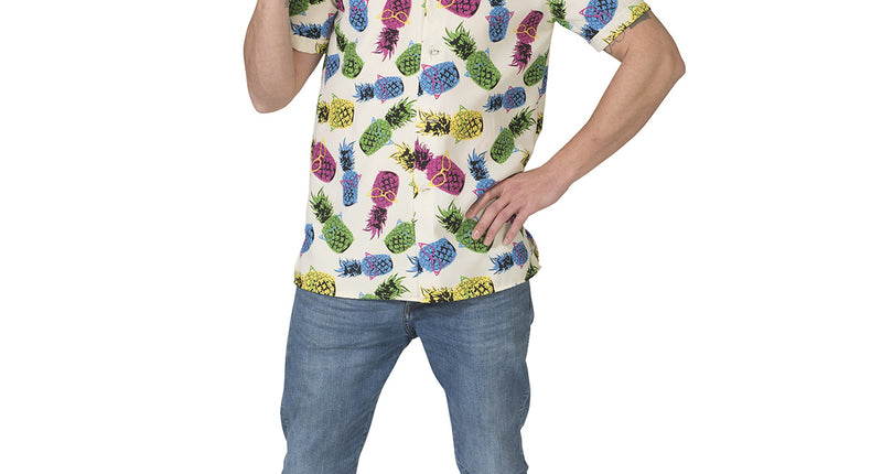 Funny Fashion Hawaii shirt ananas print heren