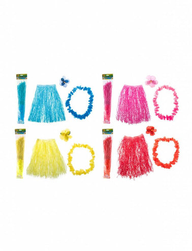 Funny Fashion Hawaii verkleed set Aloha geel