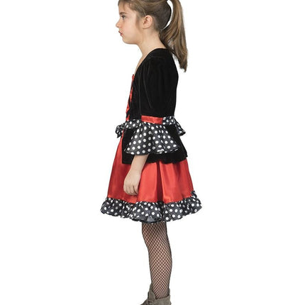 Funny Fashion Heksen jurk Polka Dotty meisje