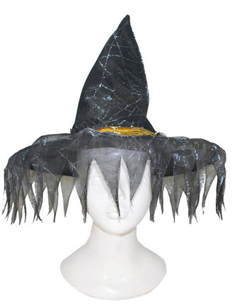 Funny Fashion Heksenhoed zwarte franjes