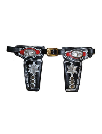 Funny Fashion Holster Kevin kind dubbel in zwart