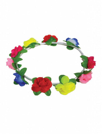 Funny Fashion Hoofdband Hawaii met bloemen