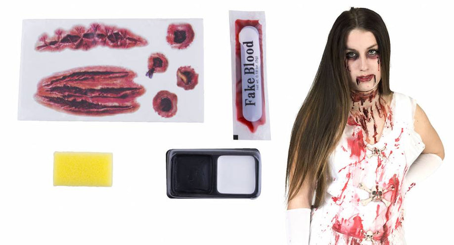 Funny Fashion Imitatie wonden en make-up set