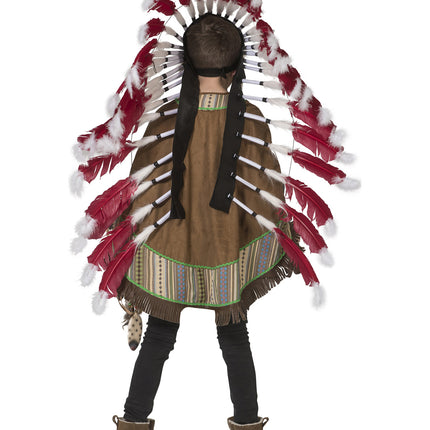 Funny Fashion Indianen pak poncho Moonlight  kinderen