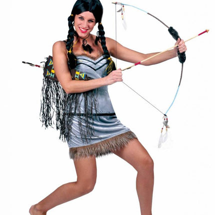 Funny Fashion Indianen pruik Minitou dames