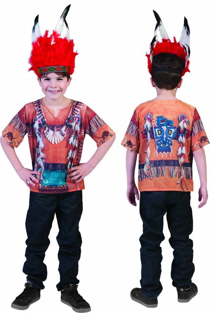 Funny Fashion Indianen shirt 3 D kind