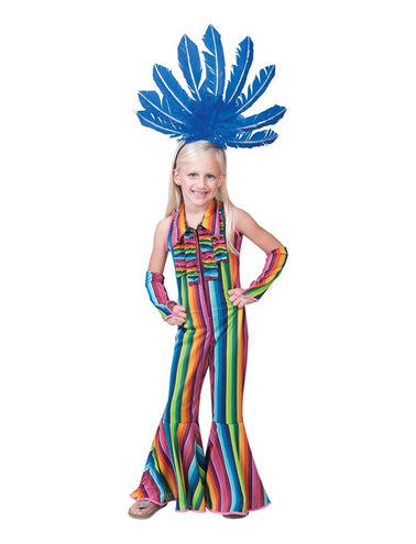 Funny Fashion Jumpsuit in regenboogprint