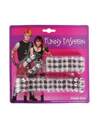 Funny Fashion Juwelenset met studs 4-delig
