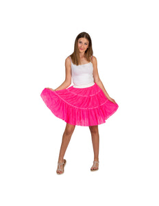 Funny Fashion Kanten petticoat Nikki in neon roze