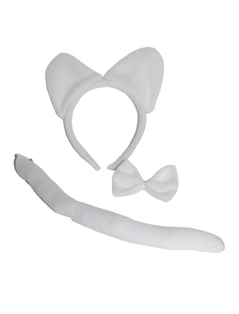 Funny Fashion Katten set wit 3-delig