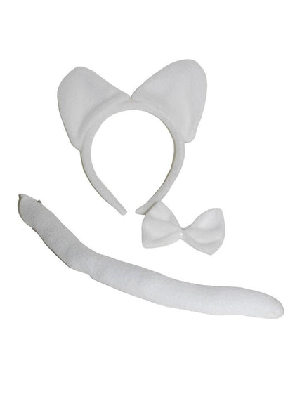 Funny Fashion Katten set wit 3-delig