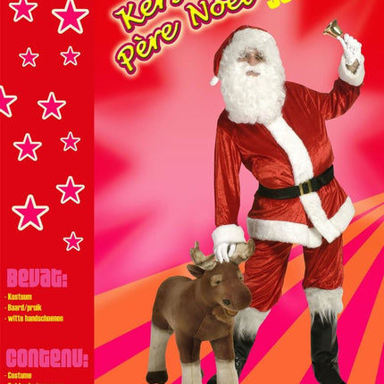 Funny Fashion Kerstmanpak super de luxe volwassenen