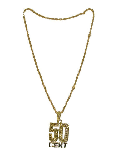 Funny Fashion Ketting 50 cent goud