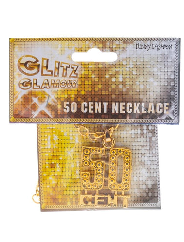 Funny Fashion Ketting 50 cent goud