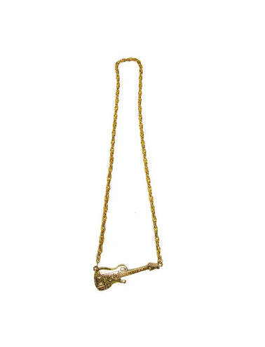 Funny Fashion Ketting gitaar rocker goud