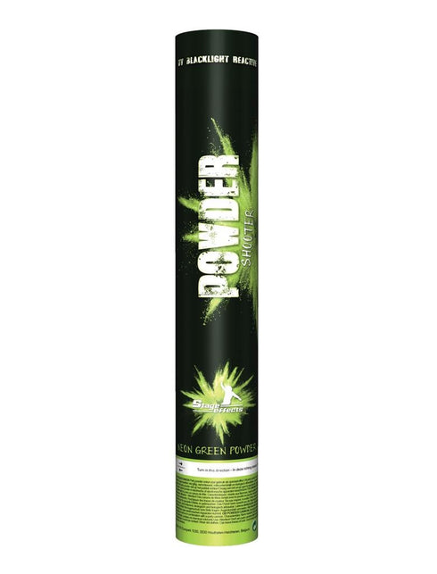 Funny Fashion Kleurpoeder kanon groen uv / blacklight 40cm