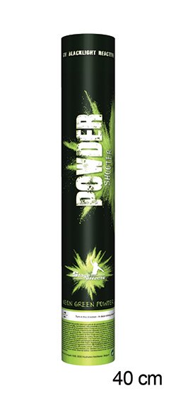 Funny Fashion Kleurpoeder kanon groen uv / blacklight 40cm