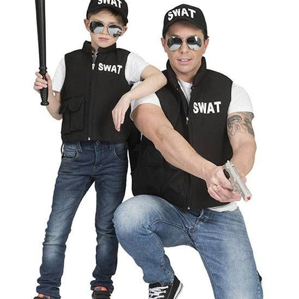 Funny Fashion Kogelvrij vest swat voor volwassenen