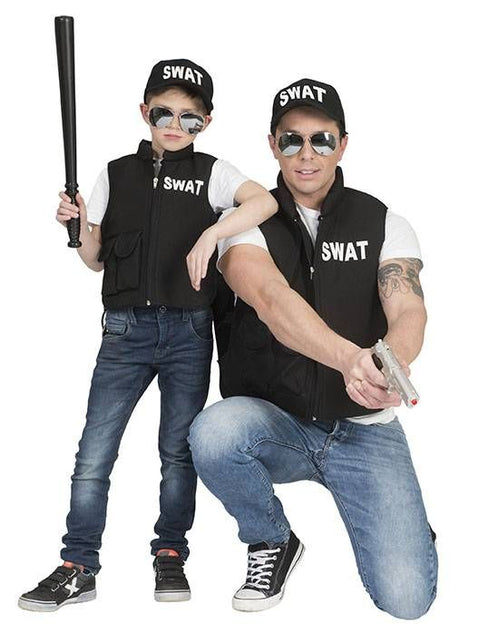 Funny Fashion Kogelvrij vest swat voor volwassenen