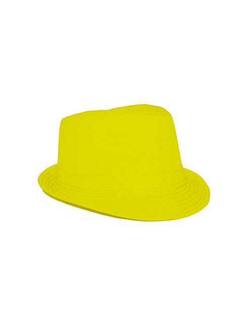 Funny Fashion Kojak gleufhoed Marit neon geel