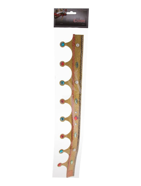 Funny Fashion Koningskroon met glitter goud