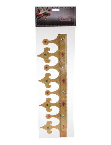 Funny Fashion Koningskroon met glitter goud