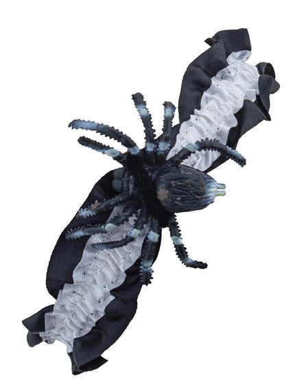 Funny Fashion Kousenband zwart/wit met spin