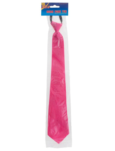 Funny Fashion Leuke neon roze stropdas