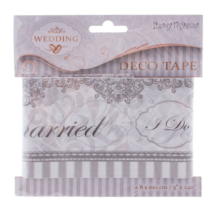 Funny Fashion Lint Just married 8x610cm