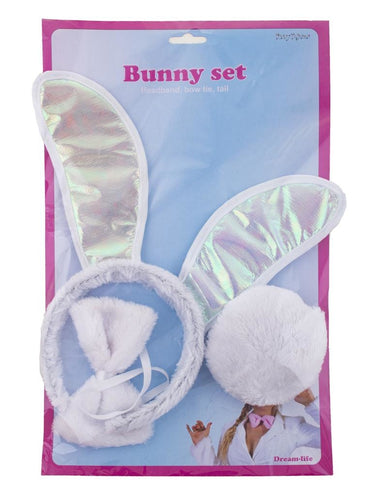 Funny Fashion Luxe Bunny set roze 3-delig