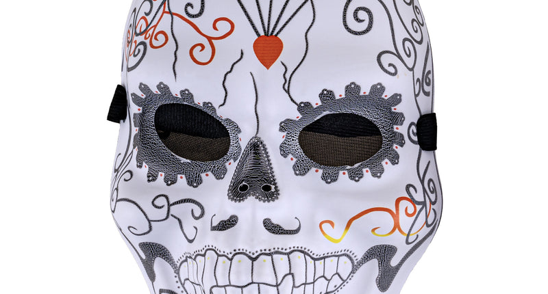 Funny Fashion Masker dia de los muertos kleurrijk