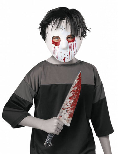 Funny Fashion Masker Jason met nep mes