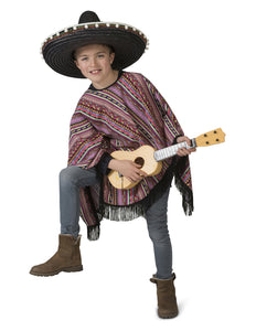Funny Fashion Mexicaanse poncho Pedro kinderen