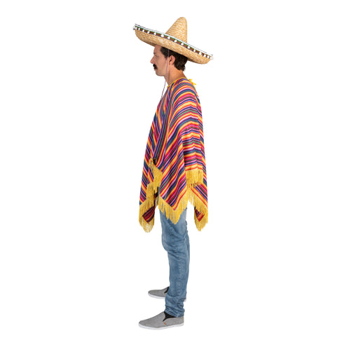 Funny Fashion Mexicaanse Poncho Tequila Sunrise