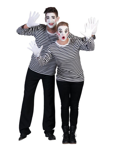 Funny Fashion Mime Shirt voor volwassenen
