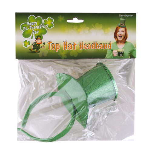 Funny Fashion Mini Hoedje St. Patrick's Day glitter