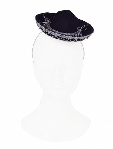 Funny Fashion Mini sombrero zwart 17cm