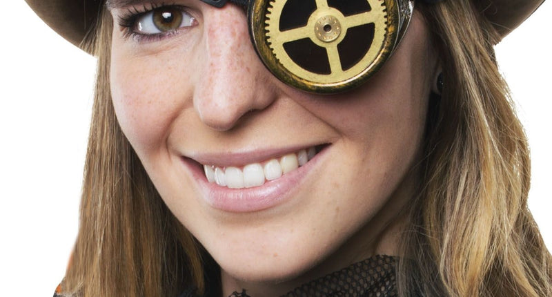 Funny Fashion Monocle steampunk bril met tandwiel
